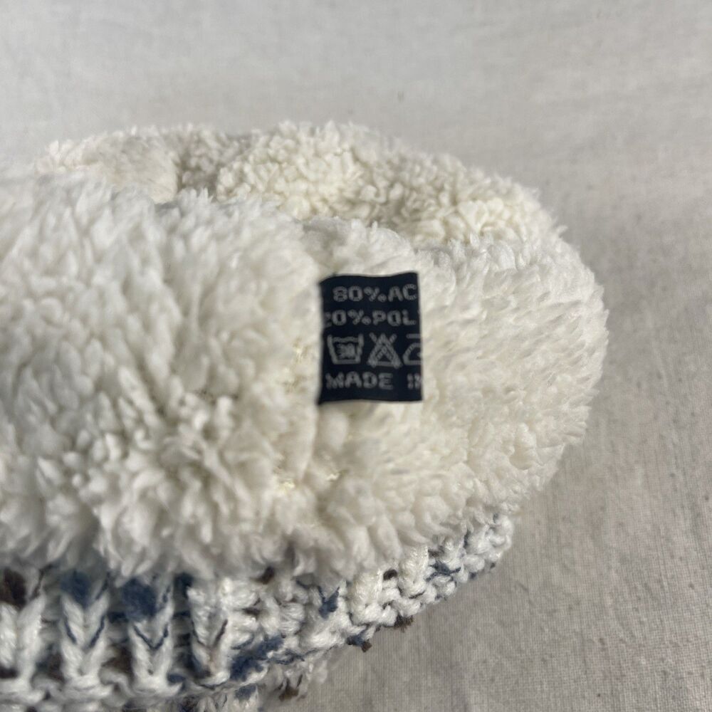 UGG  Australia UGG Cable Knit Faux Fur Pom Beanie Comfy Winter Warm Hat - Picture 5 of 9